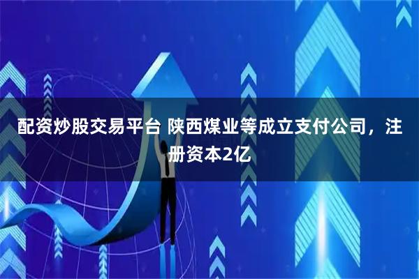 配资炒股交易平台 陕西煤业等成立支付公司，注册资本2亿